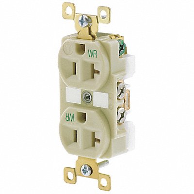 Receptacle Ivory 20A Weather Resistant