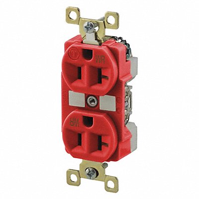 Receptacle Red 20A Weather Resistant