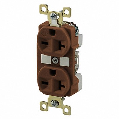 Receptacle Brown 20A 6-20R NEMA Config.