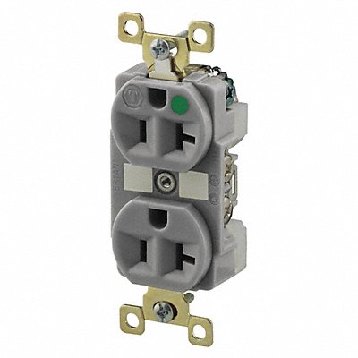 Receptacle Gray 20A 125VAC Illuminated