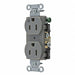 Receptacle Gray 15 A 2P3W Back Side 1PK