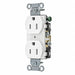 Receptacle White 15A 125VAC Side Winning
