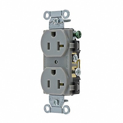 Receptacle Gray 20A 125VAC Side Winning