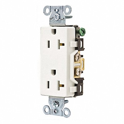 Receptacle White 125VAC Decorator Outlet