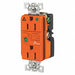 Receptacle Orange 15A 3 Wires 2 Poles