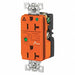 Receptacle Orange 20A 3 Wires 2 Poles