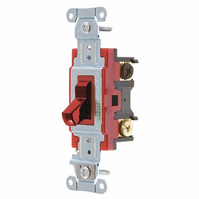Wall Switch 20A Red 4-Way Type Toggle