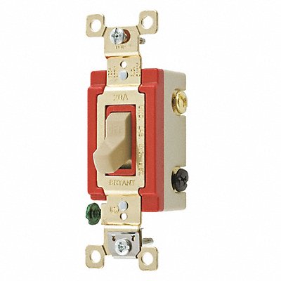 Wall Switch 20A Ivory 3-Way Type Toggle