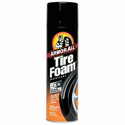 Tire Dressing Aerosol Can White Liquid