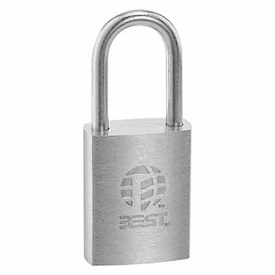 Padlock 7/8 in Rectangle Silver