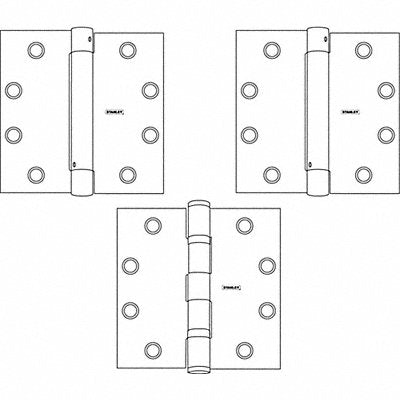 Spring Hinge Set Prime Coat Gray PK3