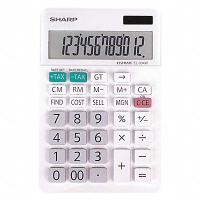 Desktop Calculator LCD 12 Display Digits