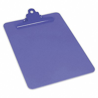 Clipboard Letter Size Plastic Blue