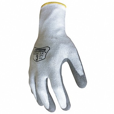 Knit Gloves White/Gray Size S PR