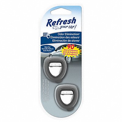 Air Freshener Diffuser Clear New Car PK2