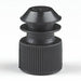 Cap 16 mm Dia Black PK1000