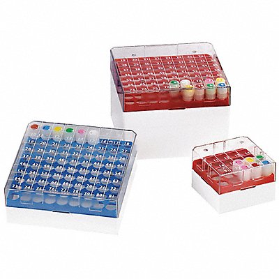 Cryogenic Vial Storage Box Blue PK5