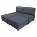 King Sleeper 72 W x 72 D Blue Upholstery