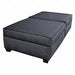 Twin Bed/Bench 72 Wx18 H Blue Upholstery