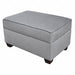 Storage Ottoman 24 Wx18 H Gry Upholstery