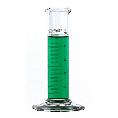 Graduated Cylinder 50 mL 30 mm Dia PK12