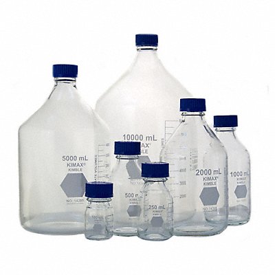 Media Bottle 330 mm H Clear 181 mm Dia