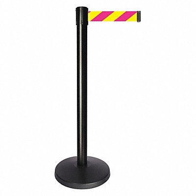 Barrier Post Magenta/Yellow Striped Belt