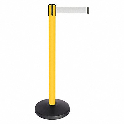 Barrier Post w/Belt White Belt 2 Belt W