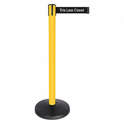 Barrier Post This Lane Closed 2 Belt W