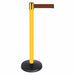 Barrier Post Brown Belt Yellow Post