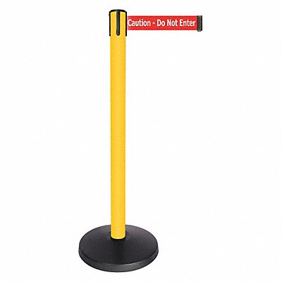 Barrier Post Red/Wht Txt Belt 40 Post H