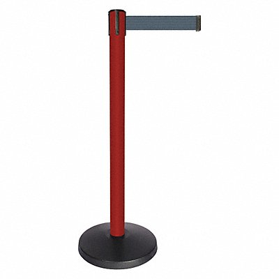 Barrier Post Red Post Dark Gray Belt