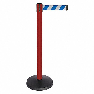 Barrier Post Red Blue/White Striped Belt