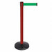 Barrier Post w/Belt Red Post Green Belt