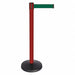 Barrier Post Red Post Dark Green Belt