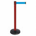 Barrier Post Red Post Light Blue Belt