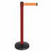 Barrier Post w/Belt Red Post Orange Belt