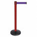 Barrier Post w/Belt Red Post Purple Belt