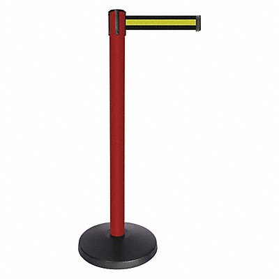 Barrier Post Red Blk/Yellow Stripe Belt