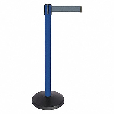 Barrier Post w/Belt Blue Post Gray Belt