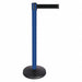 Barrier Post w/Belt Blue Post Black Belt