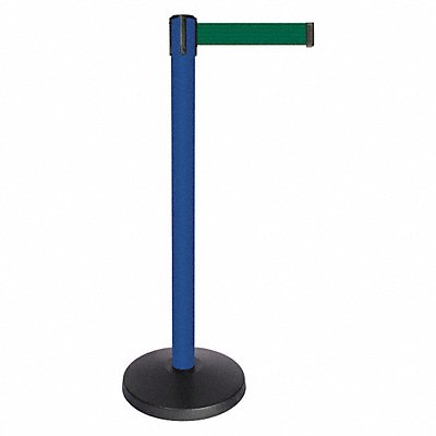 Barrier Post Blue Post Dark Green Belt