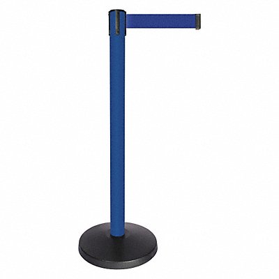 Barrier Post w/Belt Blue Post Blue Belt