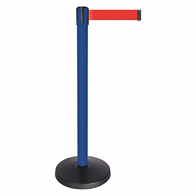 Barrier Post w/Belt Blue Post Red Belt