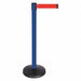 Barrier Post w/Belt Blue Post Red Belt