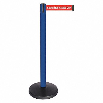 Barrier Post Blue Post Red/Wht Text Belt