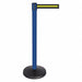 Barrier Post Blue Blk/Yellow Stripe Belt