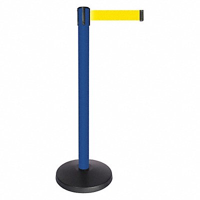 Barrier Post Blue Post Yellow Belt