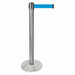 Barrier Post Silver Post Light Blue Belt