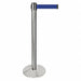 Barrier Post Silver Post Blue Belt